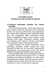 Metode Penelitian Ekonomi Islam : Konsep Dan Penerapan - Institutional ...